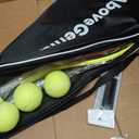 AboveGenius Neon Tennis Rackets 2 Pack for Adults- 27" Lightweight Aluminum Tennis Racquet Set with 3 Balls & Bag- Vibrant High-Visibility Matte Finish for Men Women Beginners