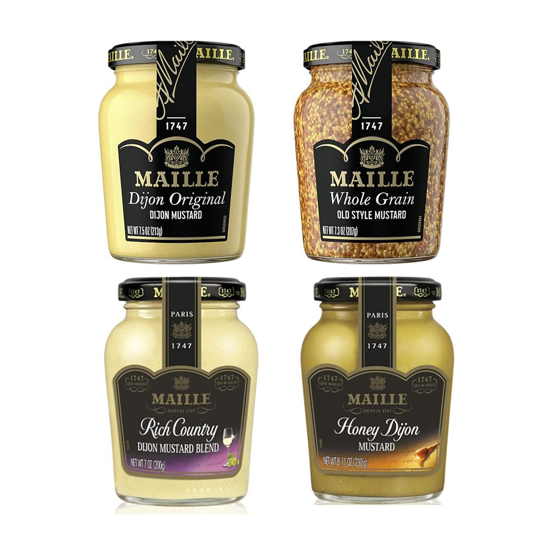 Maille Mustard Variety Pack 7 Oz, 4 Count EXP: 08/20/2026
