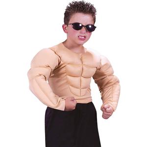 Children's Super Muscle Shirt Child Costume Bodybuilder Cloth