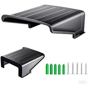 FINXRoll Black Square CCTV Security Sun Rain Shade Camera Cover Shield Protective Roof for CCTV Outdoor Surveillance Camera Hikvision/Nest/Ring/Arlo/Dome/Bullet