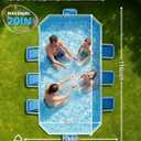 116"×70"×20" Foldable Pool for Kids and Adults,Non-Inflatable Swimming Pool with Metal Frame,Thickened PVC and PP Board Support,Large Stable Collapsible Pool for Family Dogs Backyard Outdoor Blue