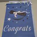 DAZONGE 2026 Graduation Decorations Blue, Congrats Grad Porch Banner for Any Schools or Grades 2026 Graduation Party Decorations