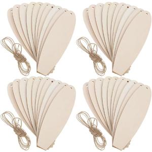 Uonlytech 40pcs Unfinished Wooden Surfboard Cutouts for Crafts Beach Surfboard Shapes DIY Painting Blanks for Nautical Decor Versatile Wood Plaques Home and Office Decoration