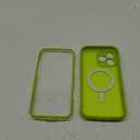 BERFY Magnetic for iPhone 16 Pro Max Case, Compatible with MagSafe, [Built-in 9H Tempered Glass Screen Protector & Camera Protection]Full Body Translucent Matte Phone case for 16 Pro Max, Bright Green
