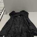 Women One Piece Swimsuit Tummy Control Cutout Skirt Bathing Suit Gold Metal Twist Front Swim Dress (Large, Black)