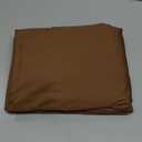 Royale Linens 100% Organic Cotton Fitted Sheet - Percale Weave - Super Soft Deep Pocket Bottom Sheets - Elastic Sheet Twin Size - Twin Fitted Sheets Only - (39"x75"+15", Chocolate)