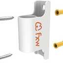 FXW Fence-to-Wall Anchor (Pack of 4) for Use with Dog Playpen in Yard, Garden, Doorways, Fireplace, Indoor/Outdoor, Fits All Heights of Playpen, White│Patented
