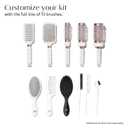 T3 Detangle Duo Brush Set | Detangling Brush and Shower Comb Set | Comb to Disperse Liquid & Brush to Detangle Wet Hair| For All Hair Lengths and Textures, white, 1 Count (Pack of 1)