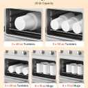 VEVOR Sublimation Oven Machine, 26 Qt, Fits 40oz Tumblers, with 50 Shrink Films, 1 Tape and 2 Heat Gloves, 360 Turbo Convection for Sublimation Blank Tumblers, Mugs, Bowls, Off-White