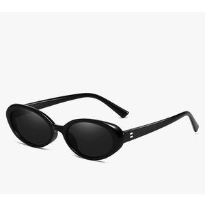 Retro Oval Sunglasses for Women Men Fashion Small Oval Sunglasses 90s Vintage Shades