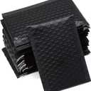 25 Pack 4x6 Inches Small Black Poly Bubble Lined Mailers Padded Shipping Envelopes Self Seal Mailer Waterproof, Shockproof and Dustproof (Black 4x6 Inches-25pcs)