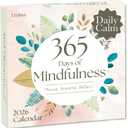2026 Mindfulness Daily Desktop Calendar | Day To Day Tear Off Calendar with 365 Positive Affirmation Exercises for a Year of Calm Self Care, Box Calendar Gift For Women, Christmas Stocking Stuffer Gift for Home or Office