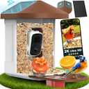 PeckCam® Bird Feeder with Camera with AI Identify 10000+ Birds Species, 3 Solar Panels, 2K Live View, Instant Arrival Alerts, Smart Bird House with Cam, Gift for Bird Lovers