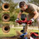 42V Cordless Auger Post Hole Digger with 2x4.5Ah Batteries & Dual Chargers