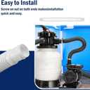 Pool Sand Filter Pump Hose - 1.25" Diameter Replacement Hose for Above Ground Pools Compatible with Pump Sand Filter and Saltwater Systems (Blue -1 Pack)