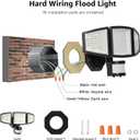 Lepro LED Security Lights, Outdoor Motion Sensor Light, Flood Lights with 3 Adjustable Heads, 270 Wide Lighting Angle, 27W 3200LM Super Bright, IP65 Waterproof for Yard Porch Garage, Black