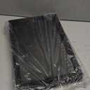 Jenseits Necklace Organizer Box, Tray with Clear Lid, Velvet Dustproof Necklaces Holder Storage Display Case, 20 Hooks Glass Top Jewelry Tray Drawer Insert for Pendant Bracelet (1-Black)