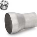 A-KARCK Exhaust Adapter Connector 2" OD to 3" OD, Exhaust Pipe Reducer 4" Overall Length 304 Stainless Steel