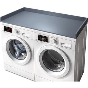 Gashell Washer Dryer Countertop, 27.5" x 54" Bamboo Washer and Dryer Countertop for Laundry Room Organization (Gray)