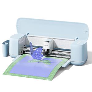 LOKLiK Cutting Machine 2 by HTVRONT - 5 in 1 Vinyl Cutter Machine with 5X Cutting Force, Cuts 100+ Materials, AI Painting, 13'' Smart Die Cutting Machine for All Crafts Cards 3D Arts Home Decor (Bubble Blue)