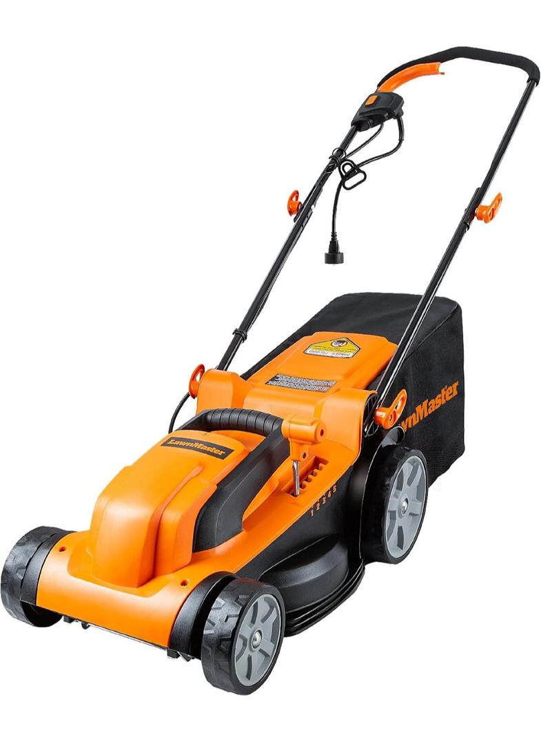 LawnMaster MEB1114K Electric Corded Lawn Mower 15-Inch 11AMP