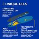 Dr. Scholls Energizing Comfort Womens Everyday Insoles with Massaging Gel - Clinically Proven, All-Day Energy and Comfort Inserts with Patented Triple Gel Design - Shock Absorbing, Arch Support (1 Pair (Pack of 2))