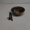 VIVOHOME Polyresin Bird Bath Bowl with Metal Stake, 29 Inch Height Outdoor Freestanding Birdfeeder, Capacity 1.4 Gallons, 5-Pronged Base, Copper