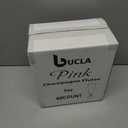 bUCLA 60 Pack Pink Plastic Champagne Flutes Disposable - 5 OZ Plastic Champagne Glasses - Fancy Champagne Cups - Ideal for Party