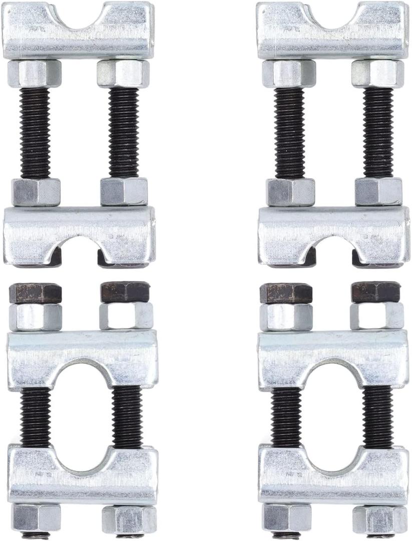 4 Pcs Coil Spring Compressor Tool, 2 Way Adjustable Coil Spring Spacer Carbon Steel Shocks Adjuster Tool for Cars