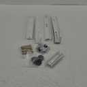 ICOOL Mini Split Wall Mounting Bracket for 9000-36000 BTU Universal Ductless Air Conditioners, Heat Pumps, Compressors & HVAC Systems, Outdoor Heavy Duty Foldable Wall Mount Condenser Bracket (White)