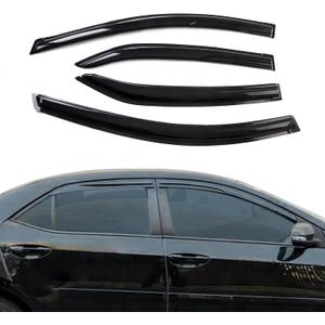 Rain Guards Side Window Visor Vent Outside Mount Fits for Toyota Corolla 4DR Sedan JDM 2014 2015 2016 2017 2018 2019