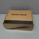 Black Shower Head And Faucet Set Complete With Valve Shower Fixtures With 6 Inch High Pressure Rain Shower Head Trim kit Regaderas Para bBao Modernas