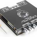 ZKHT21 TDA7498E Bluetooth Amplifier Board 160W×2+220W Subwoofer 2.1 Channel Audio Receiver Power Amplifier Module with Treble and Bass Control for DIY Speakers