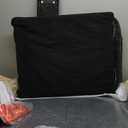 VINGLI Mid Century Modern Accent Chairs, Black Soft Chenille Reading Chair Upholstered Armchair Side Chairs Sofa Couches for Living Room, Bedroom, Apartment