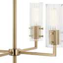 Velestino 20.5" 4 Light Chandelier in Champagne Bronze, for Small Foyer, Dining Room, Living Room, Bedroom, (19.25" x 20.5") 52678CPZ