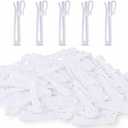 100Pcs Plastic Curtain Hooks for Drapes, Adjustable Pinch Pleat Curtain Hooks, Pleat Pin Hooks Hangers for Window Curtains, Shower Curtains, Door Curtain, White