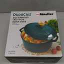 Mueller DuraCast 6 Quart Enameled Cast Iron Dutch Oven Pot with Lid, Heavy-Duty, Oven Safe up to 500 F & Across All Cooktops, Wedding Registry Ideas & Gifts, Emerald