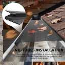 60 ft Gutter Guard (20 Pack) - 6 Inch Black Coated Steel Micro Mesh - Fits 4 or 5 or 6 Inch K Style Gutters - Snap In Leaf Guard Protection - Easy DIY Rain Gutter Screens Covers for Leaves
