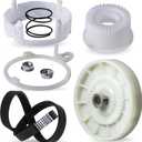 BlueStars W10721967 Washer Pulley Clutch Kit & W10006384 Drive Belt  Compatible for Whirlpool Kenmore Maytag - Replaces W10006356 W10006354 PS10057144 W10326374 AP6014712 WTW5000DW1 MVWX655DW1