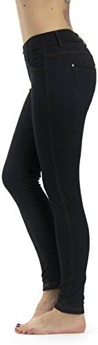 Prolific Health Women's Jean Look Jeggings Tights Slimming Many Colors Spandex Leggings Pants Capri. S/M