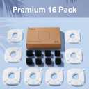 Veken Cat Water Fountain Filter, Classic 8 Pack Replacement Filters & 8 Pack Replacement Pre-Filter Sponges for 50oz, 84oz, 95oz or 108oz Automatic Pet Fountain Dog Water Dispenser