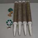 55 Inch Moss Pole Monstera Plant Support, 4 Pack 17 Inch Plant Support Stakes for Indoor Climbing Plants, Stackable Sphagnum Moss Pole Sticks for Garden Potted Planter, Pothos, Philodendron