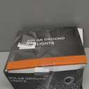 INCX 4.6 inch Solar Lights Outdoor Waterproof,16 Pack Solor Ground Light for Outside, Solar Garden Lights Landscape Lighting for Patio Pathway Lawn Yard Deck Driveway Walkway, Warm White