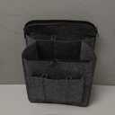 Backpack Organizer Insert for Over 12" Backpack, Felt Travel Vertical Interior Bag, Large Capacity Backpack Storage Lining Bag, Grey