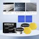 Ceramic Wax Cream for Cars, Strong Protection Car Coating Polishing Wax, Auto Car Scratch Repair Remover Paste with Sponge(2Pcs)