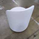 KEIKI Upholstered Swivel Barrel Chair, Mid-Century Modern Velvet Accent Armchair for Living Room, Bedroom, Makeup Vanity, 360 Rotating Sofa Chair, Cream