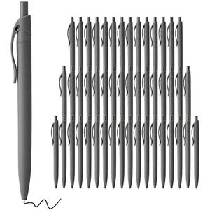 deegtran Pens Bulk, 33 Pack No Bleed Grey Barrel Click Pens, Wholesale Retractable Ballpoint Pens, Pen Medium Point, Smooth black Ink Pen, 1.0MM