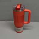 STANLEY Quencher ProTour Flip Straw Tumbler with Leakproof Lid | Built-In Straw & Handle | Cupholder Compatible for Travel | Insulated Stainless Steel Cup | BPA-Free (30 Ounces, Hot Coral Fade)