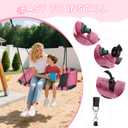 CYFIE 38" Rectangle Platform Tree Swing for Kids