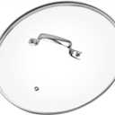 10 Inch Tempered Glass Pan Lid, 10" Glass Covers for Pots, Frying Pan, Pans and Skillets, [1Set], Clear